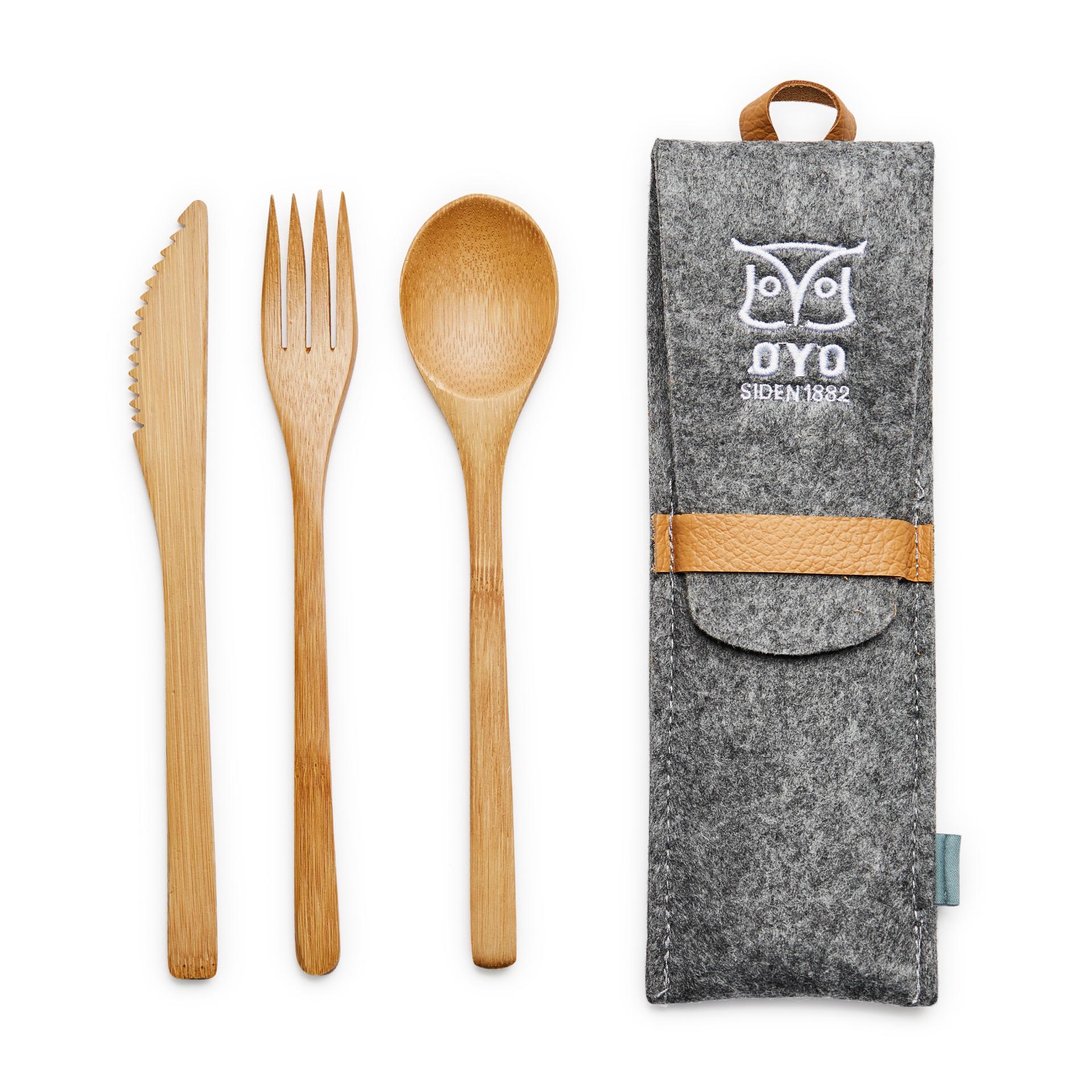 TURTAGRØ - Holzbesteck Set (3 Teilig) 