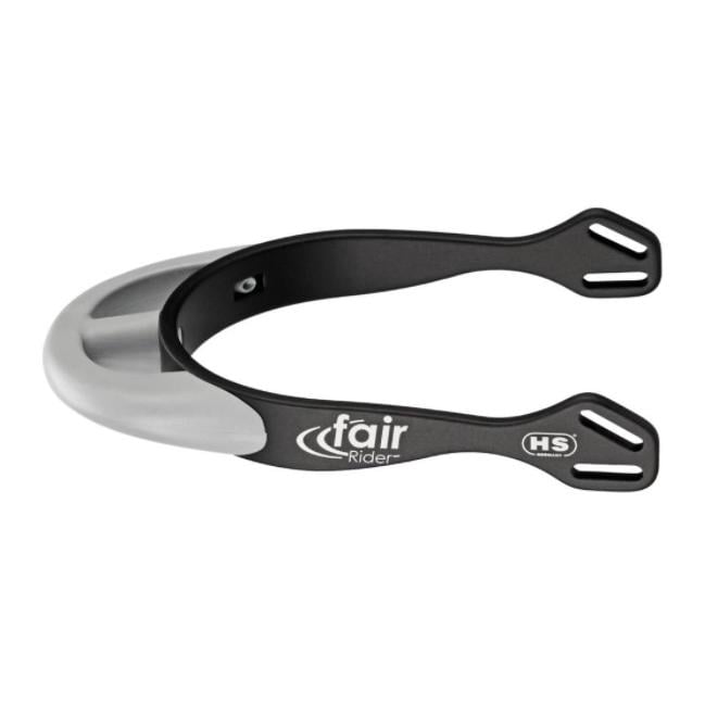 fairRider Sporen rund - schwarz / Hals silber