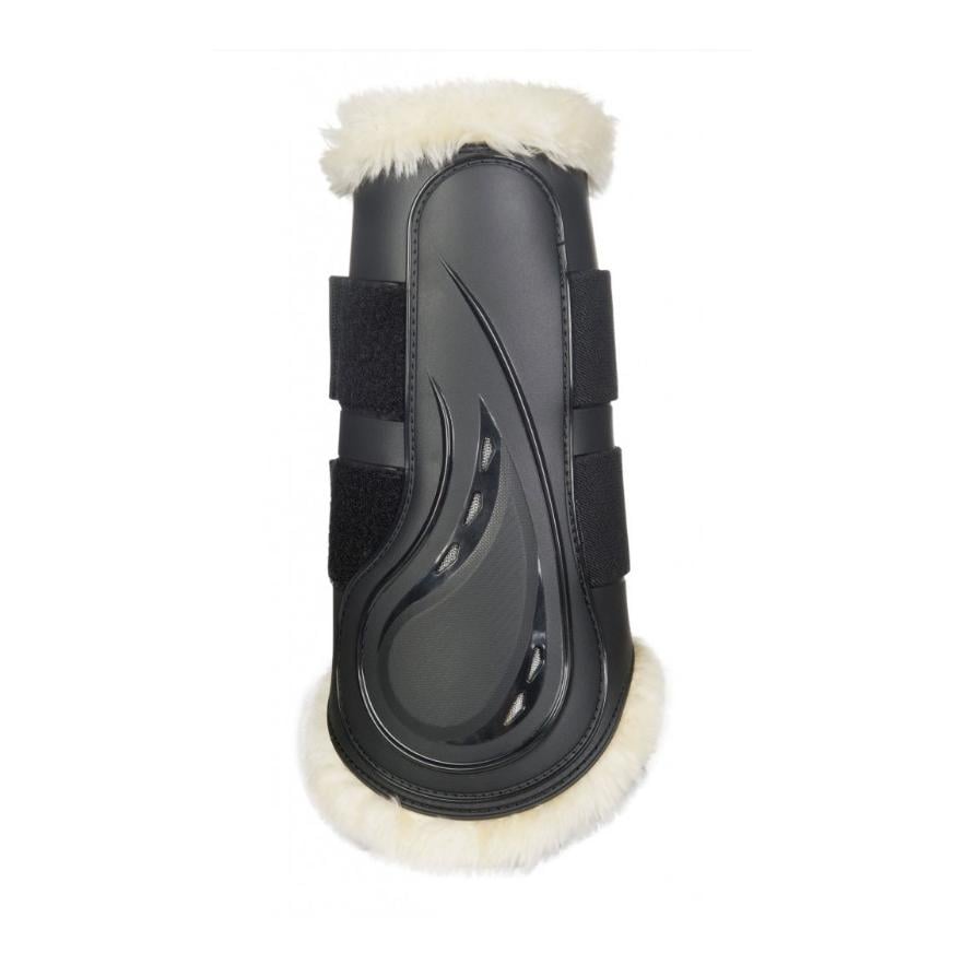 Image of HKM Dressur Gamaschen Teddy mit Schlagschutz - schwarz bei Hauptner.ch
