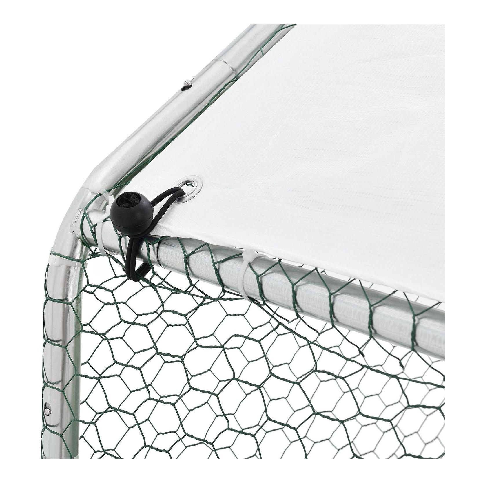 Enclos extérieur 3 x 6 x 2 m pour poules