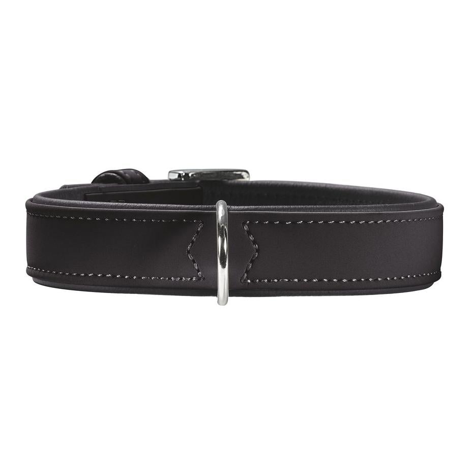 Halsband Softie Kunstleder Nubuk - schwarz