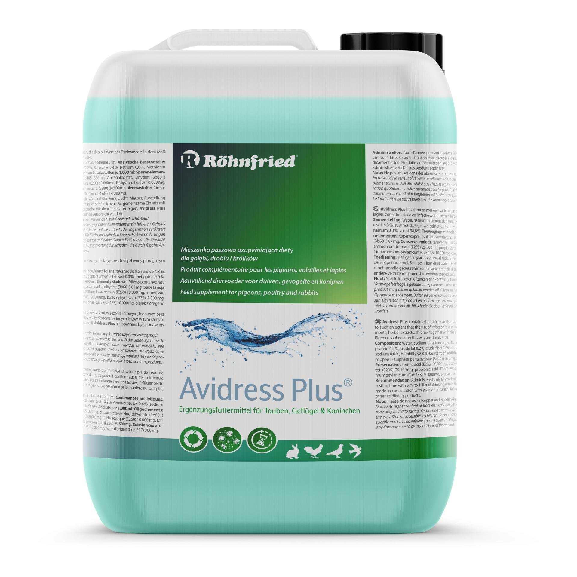 Avidress Plus - Trinkwasserhygiene und Trichomonadenvorbeuge
