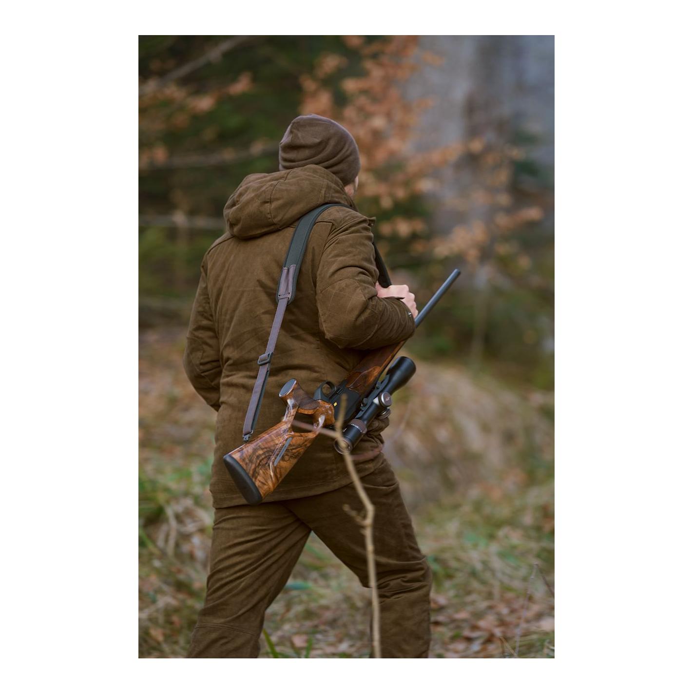 Marlon Suede Hose - Dunkelbraun