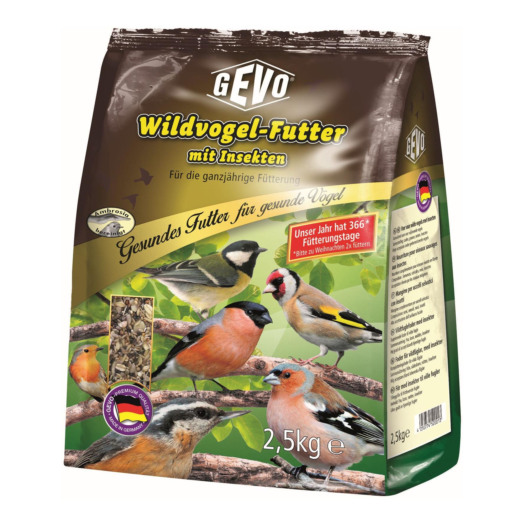 Nourriture pour oiseaux sauvages contenant des insectes