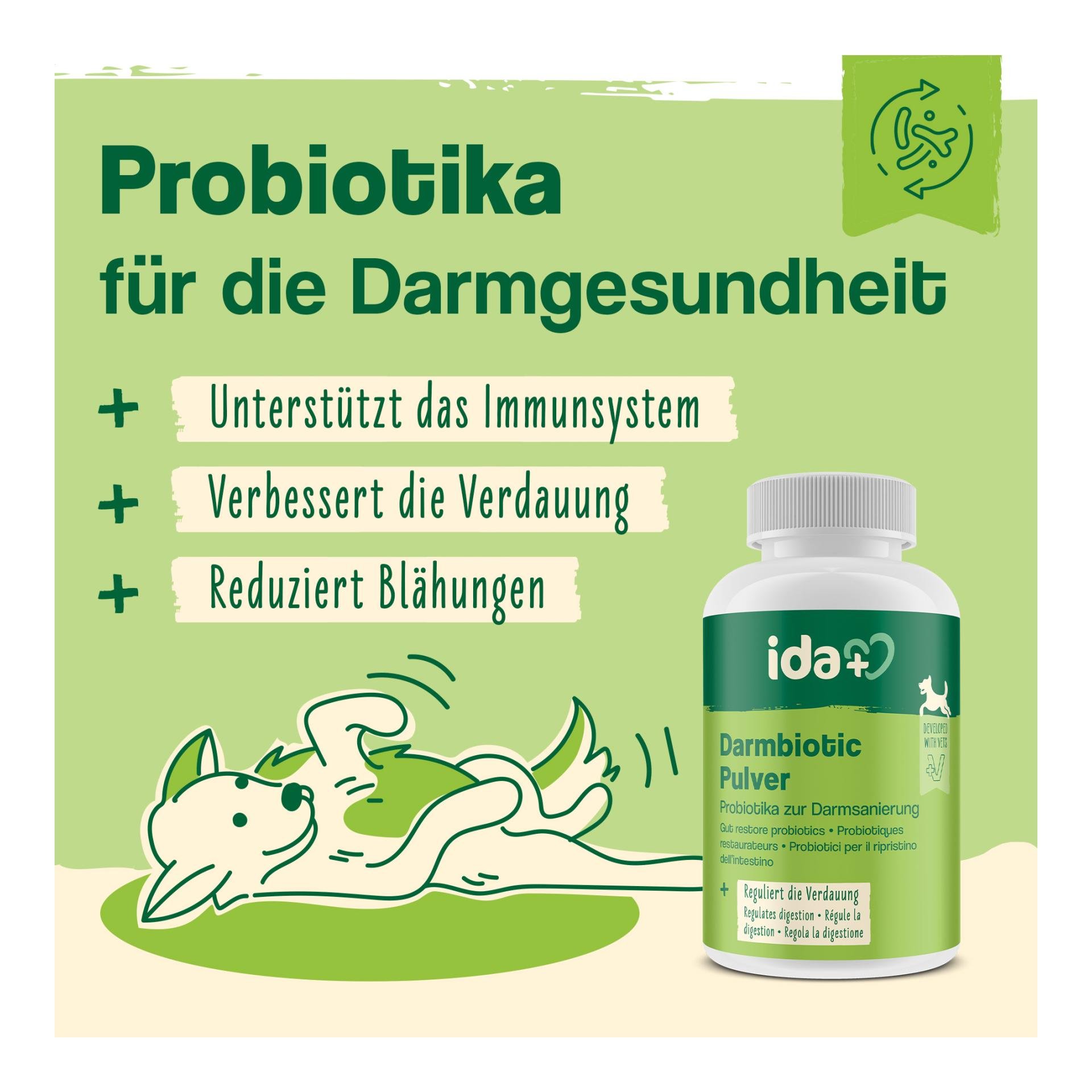Darmbiotic Pulver - Probiotika zur Darmsanierung für den Hund