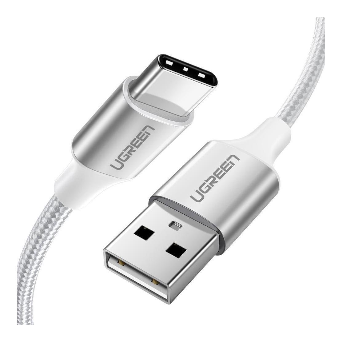 Image of Ugreen USB-C zu USB-A 2.0 Kabel - Silber bei Hauptner.ch