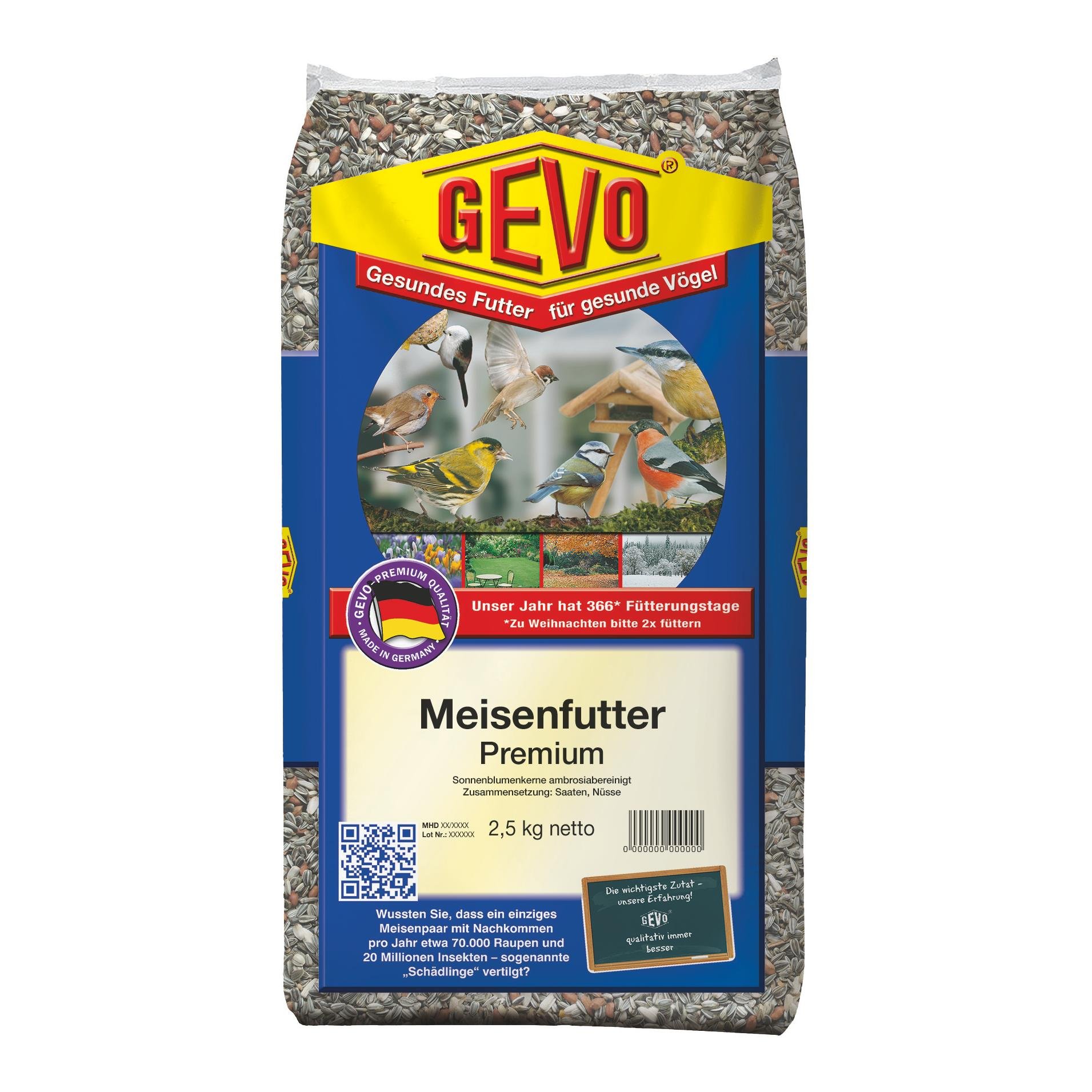 Nourriture pour mésanges Premium, avec une très forte teneur en noix