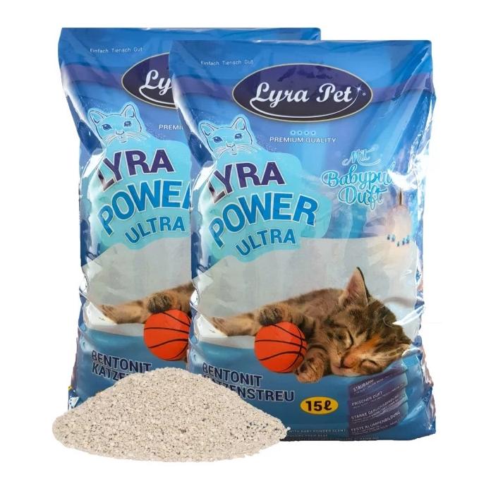 Lyra Power ULTRA excellente litière pour chats 30 litres