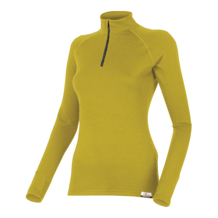 LAURA Frauen Merino 1/4 Zip Sweatshirt, 260gr - senf