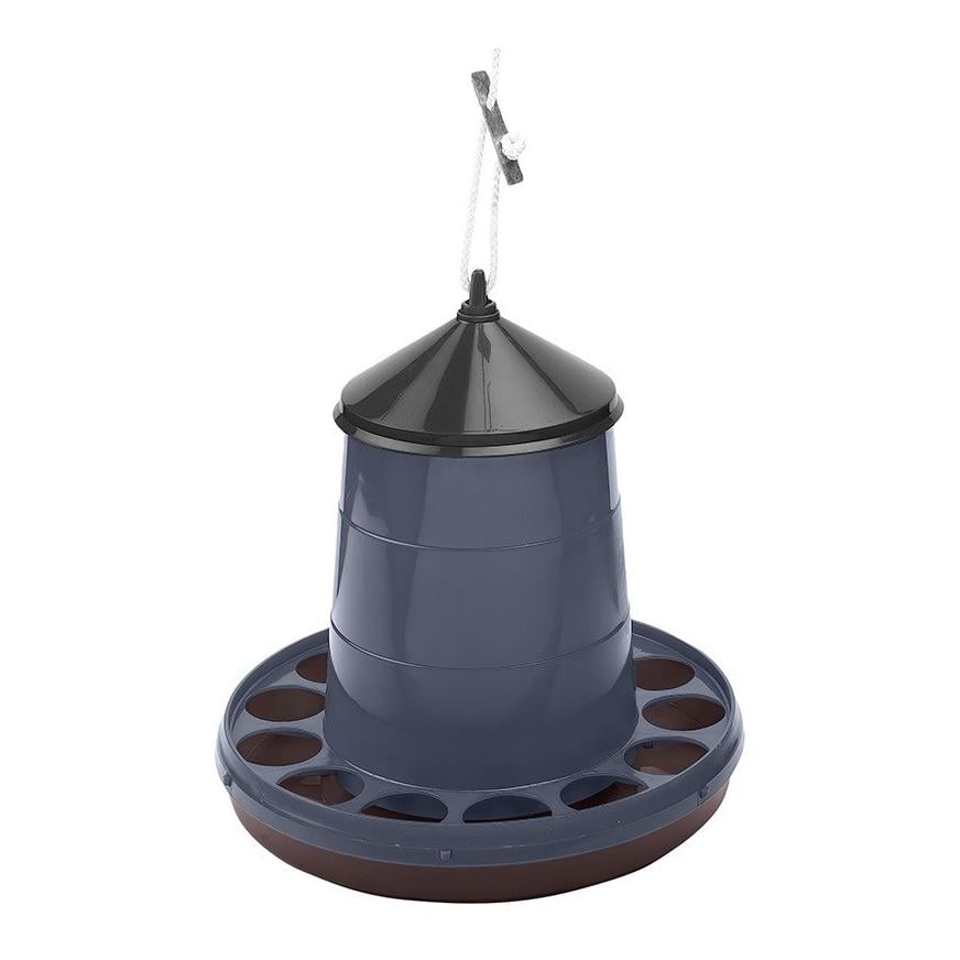 Geflügelfutterautomat aus recyceltem Kunststoff - ohne Beine