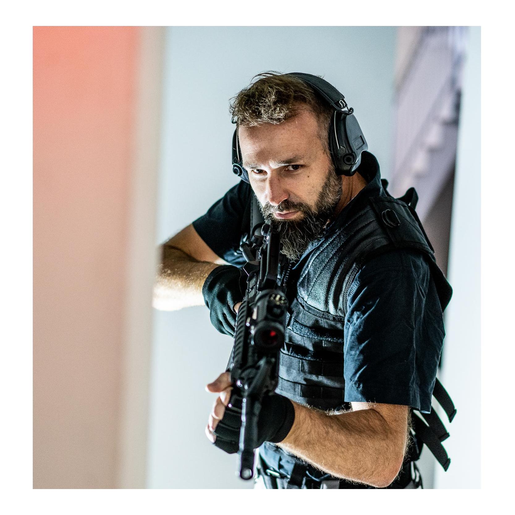 Supreme Pro X avec bande de cuir et coussinet de mousse – capsules noires