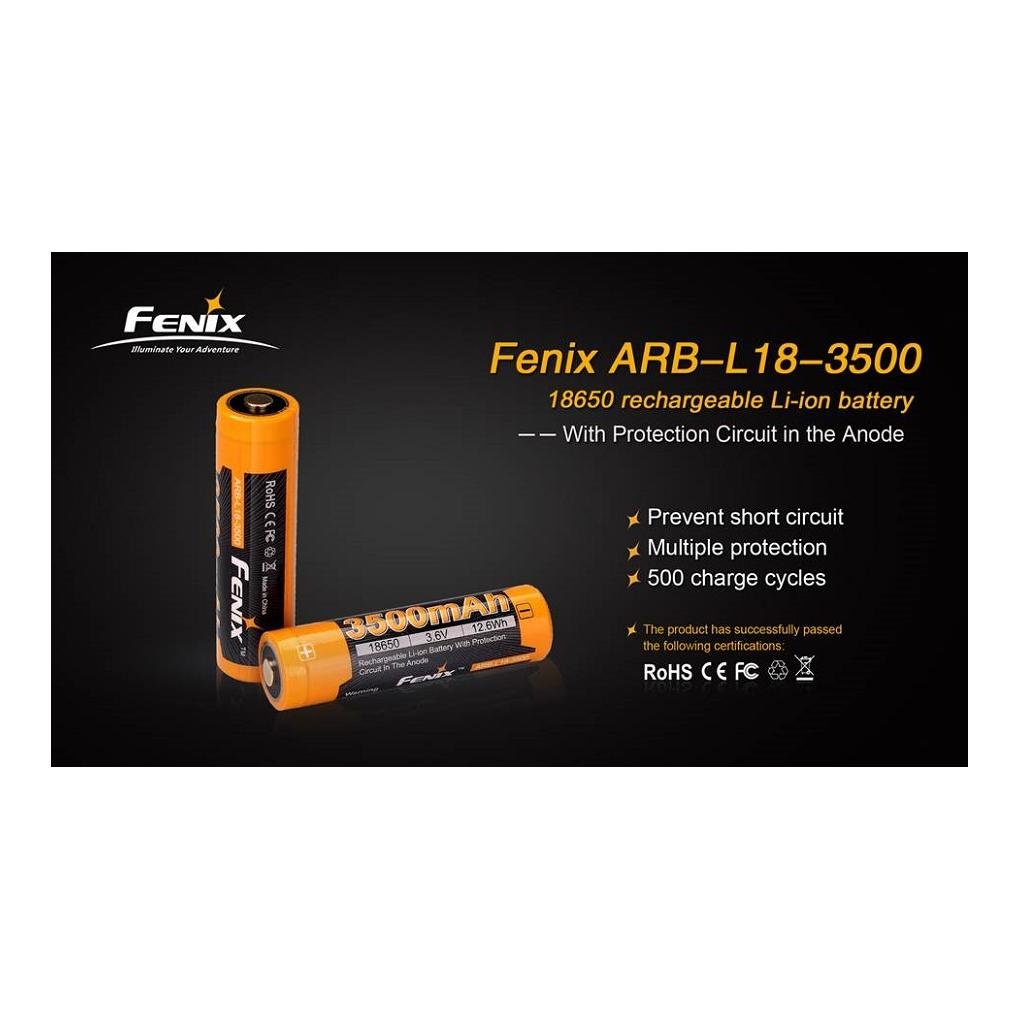 Image of Fenix Light ARB-L18-3500 Akku - Orange - bei Hauptner.ch
