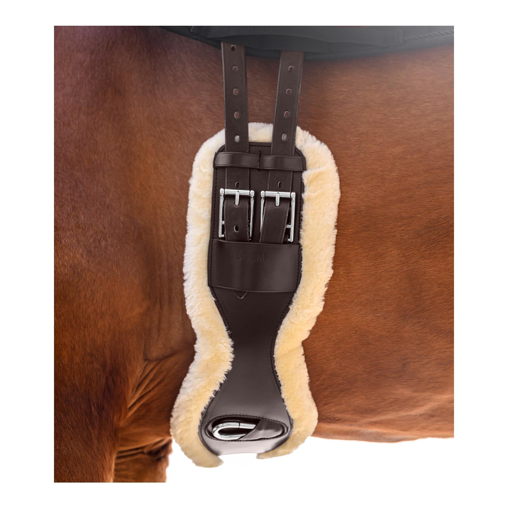 Waldhausen Ledersattelgurt mit ECO Wool