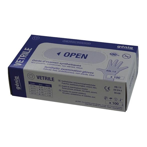 Vetrile Gants Examen Nitrile Non Steriles