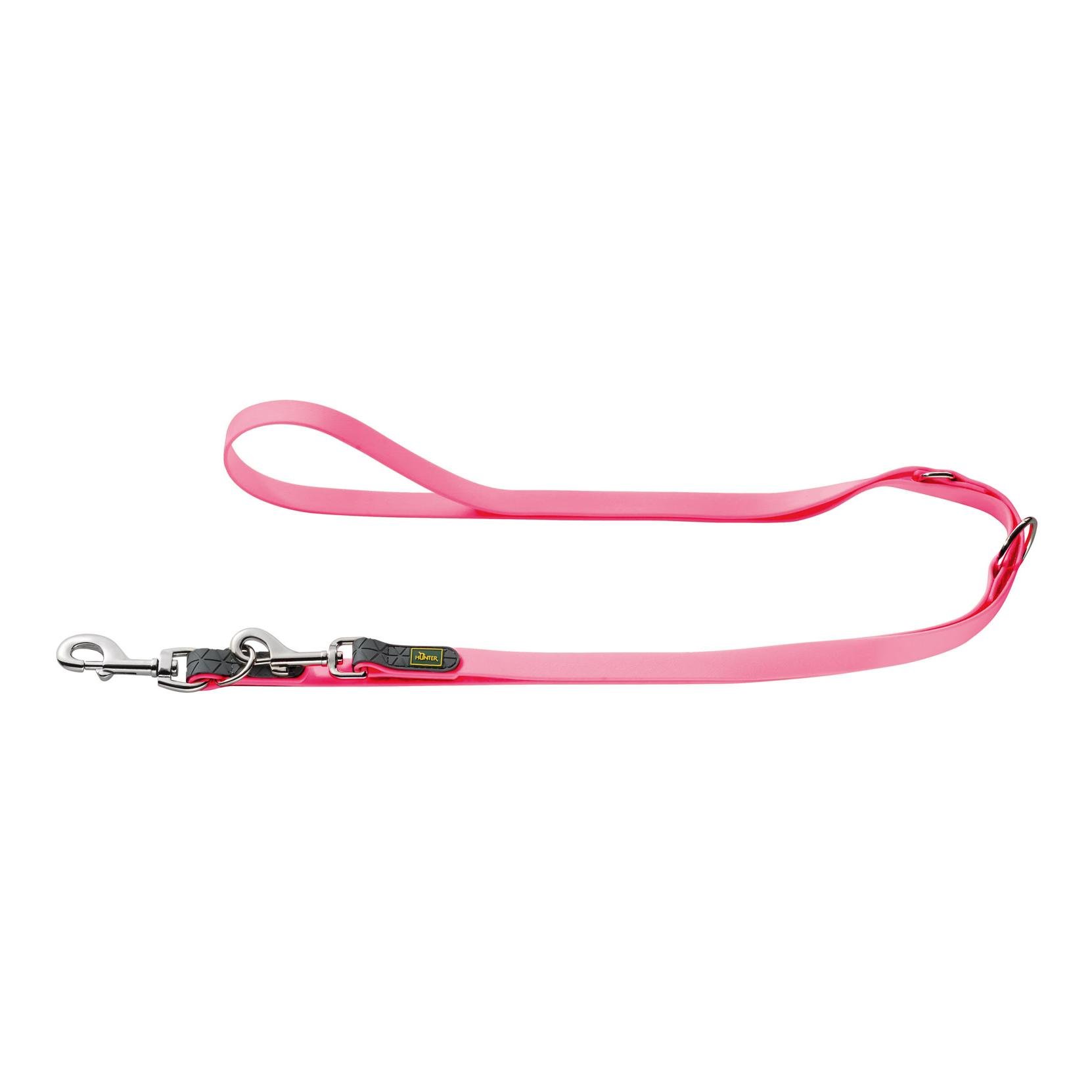 Verstellbare Führleine Convenience Biothane - neonpink