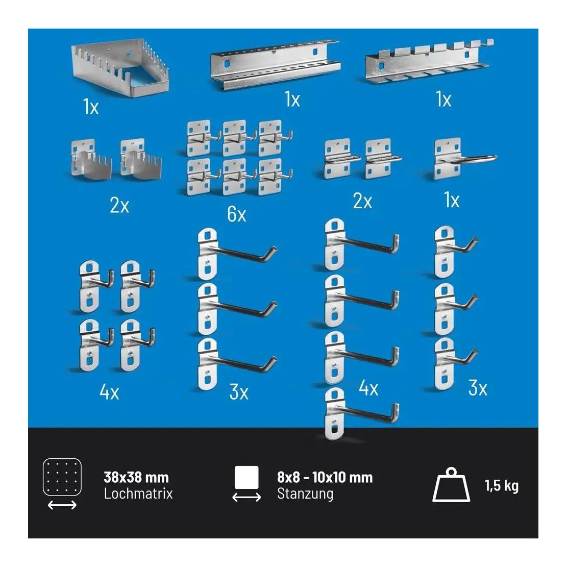 Güde Assortiment de porte-outils, 28 pièces