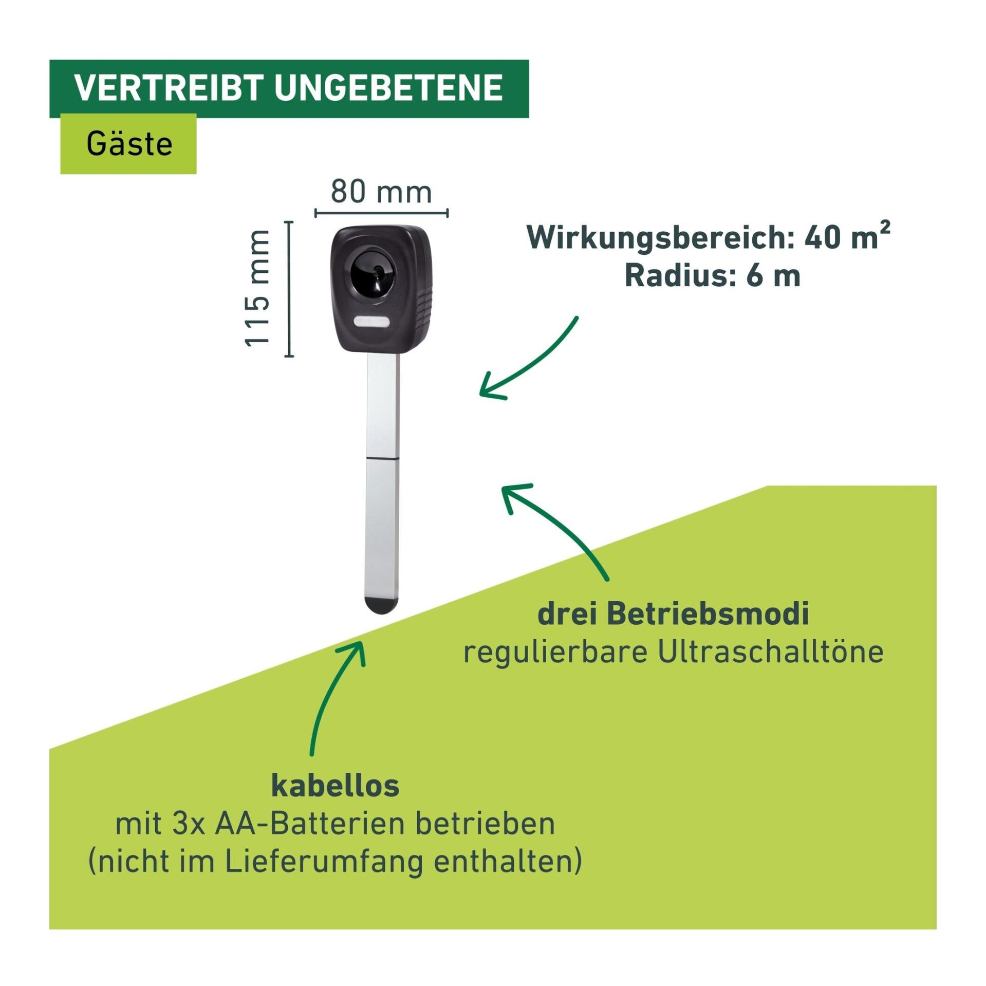 Windhager Appareil « Ultrasonic » pour éloigner chiens, chats et martres