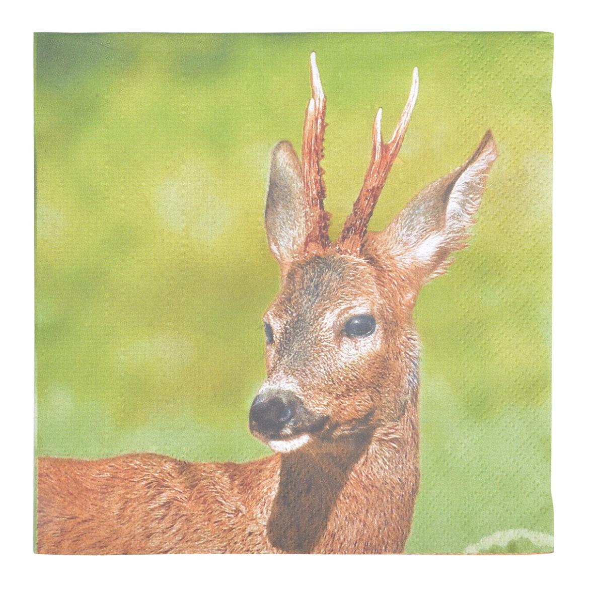 Image of Esschert Papierservietten Reh 33x33cm - Grün - bei Hauptner.ch