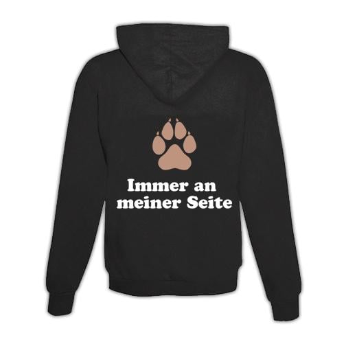 Image of Schwesternuhr Hoodie Hundepfote Unisex - Schwarz - bei Hauptner.ch