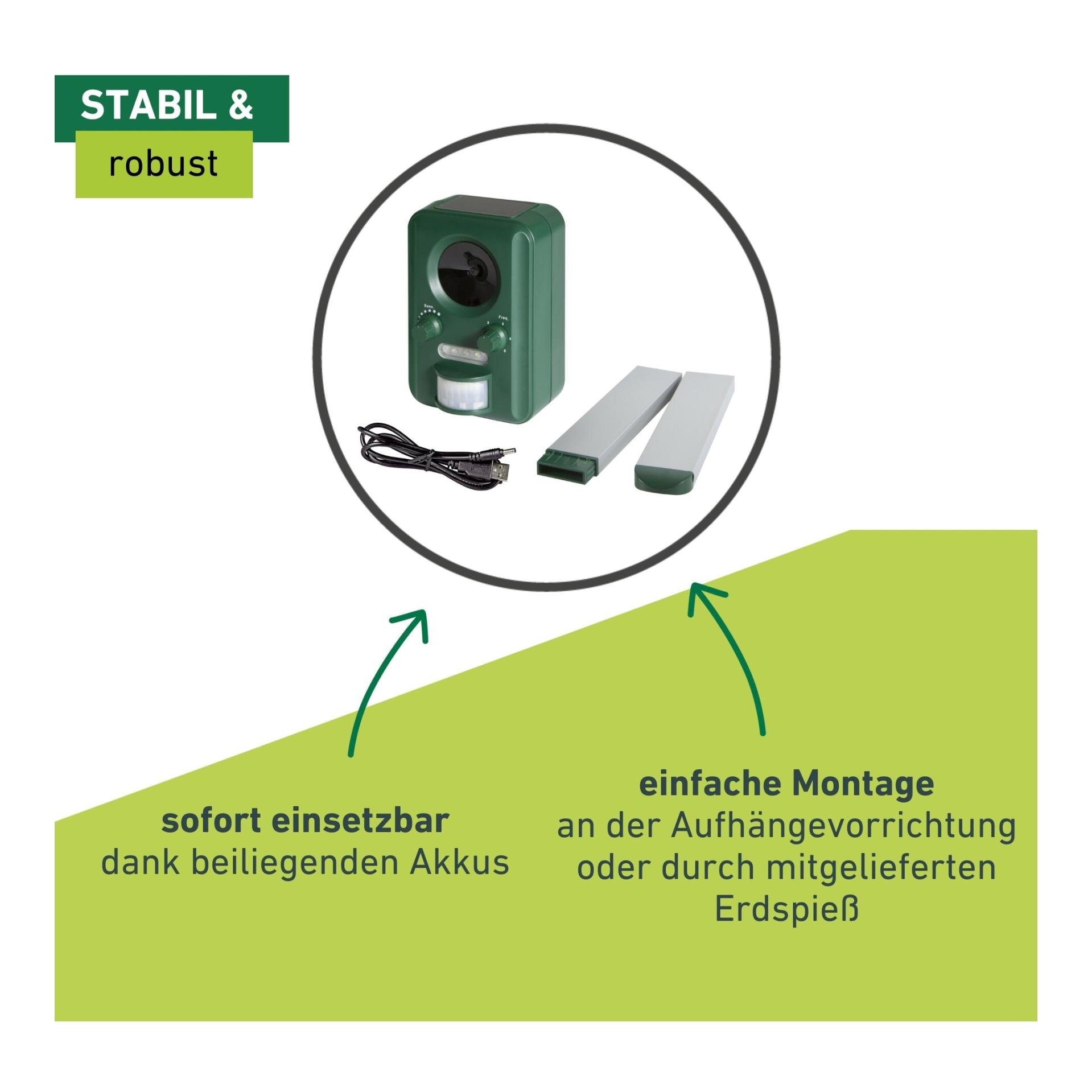 Windhager Chasse-animaux Guard Solar