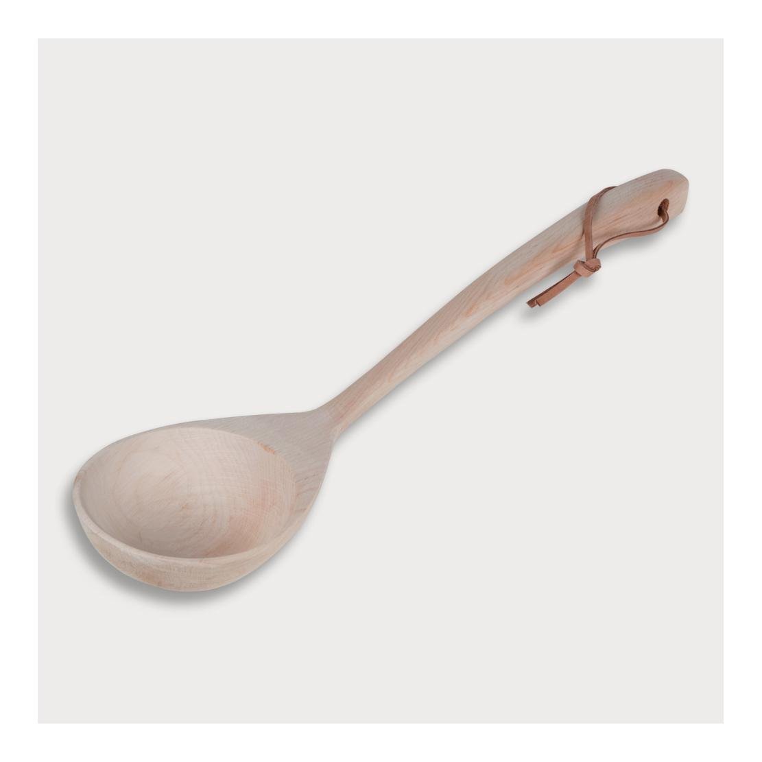 Image of Hauptner Holzkelle mit Lederband bei Hauptner.ch