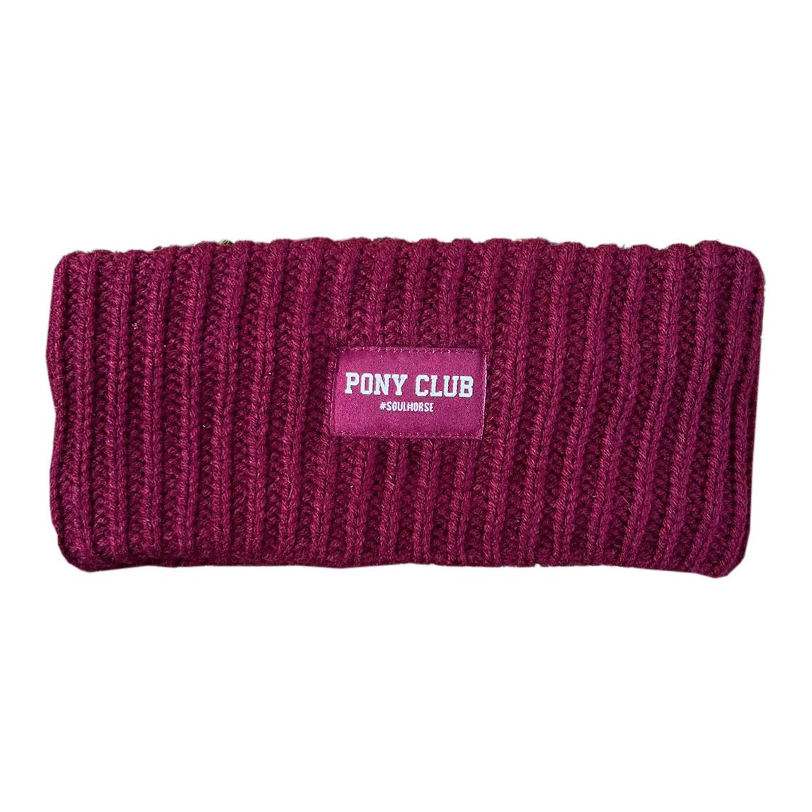 Stirnband "Pony Club" gestrickt & gefüttert