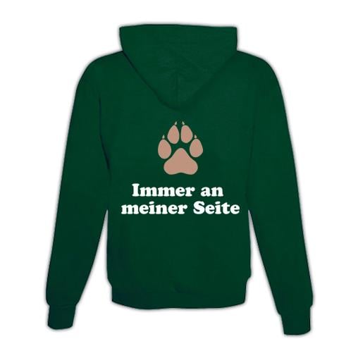 Image of Schwesternuhr Hoodie Hundepfote Unisex - Grün - bei Hauptner.ch