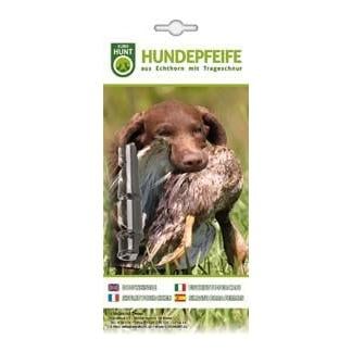 Sifflet en corne de buffle pour chien – env. 8,5 cm