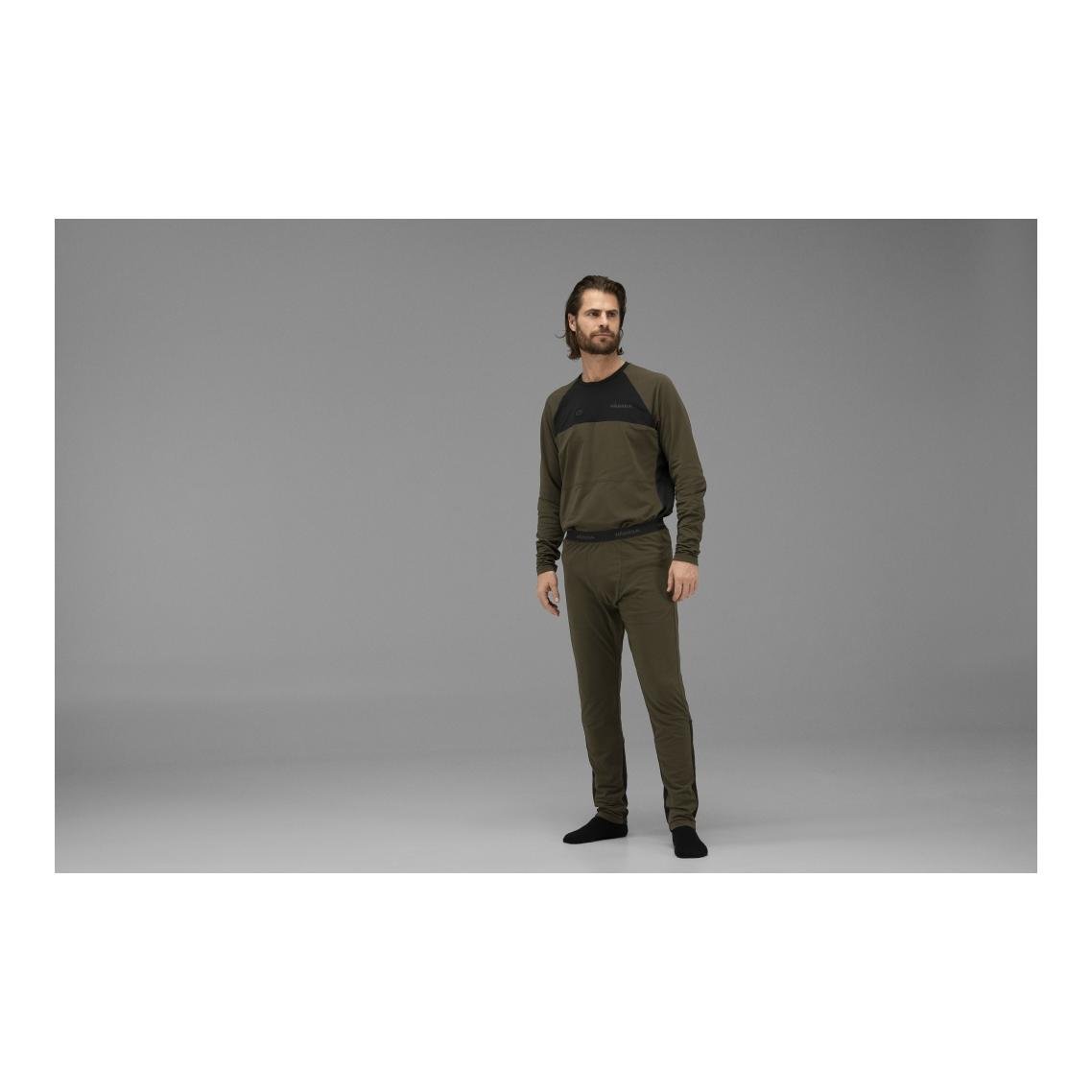 Heat L/S T-Shirt - willow green/black