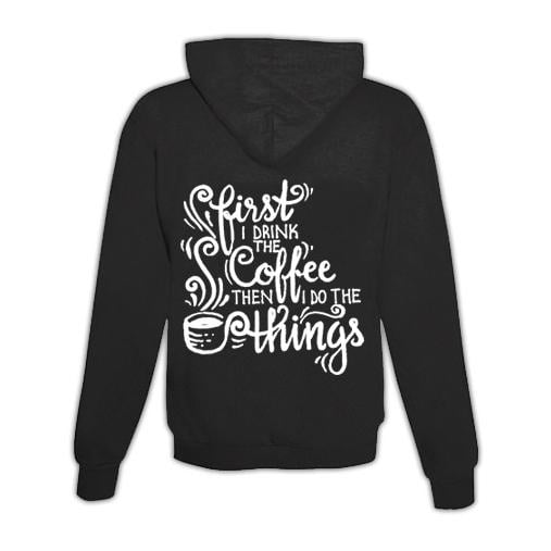 Hoodie mit Zipper Coffee Unisex