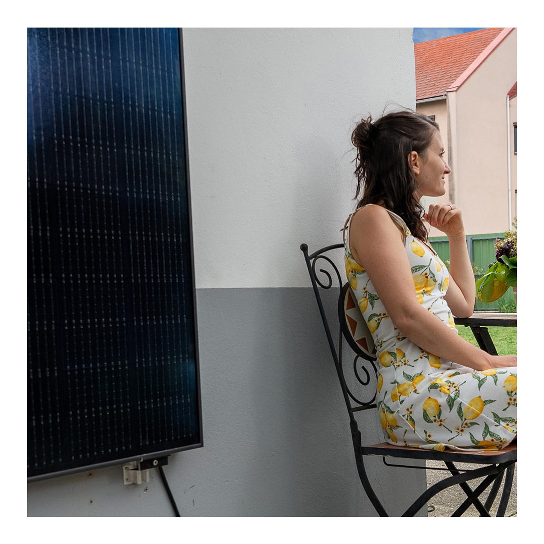 EcoMate Wall - Balkonkraftwerk für die Wandmontage