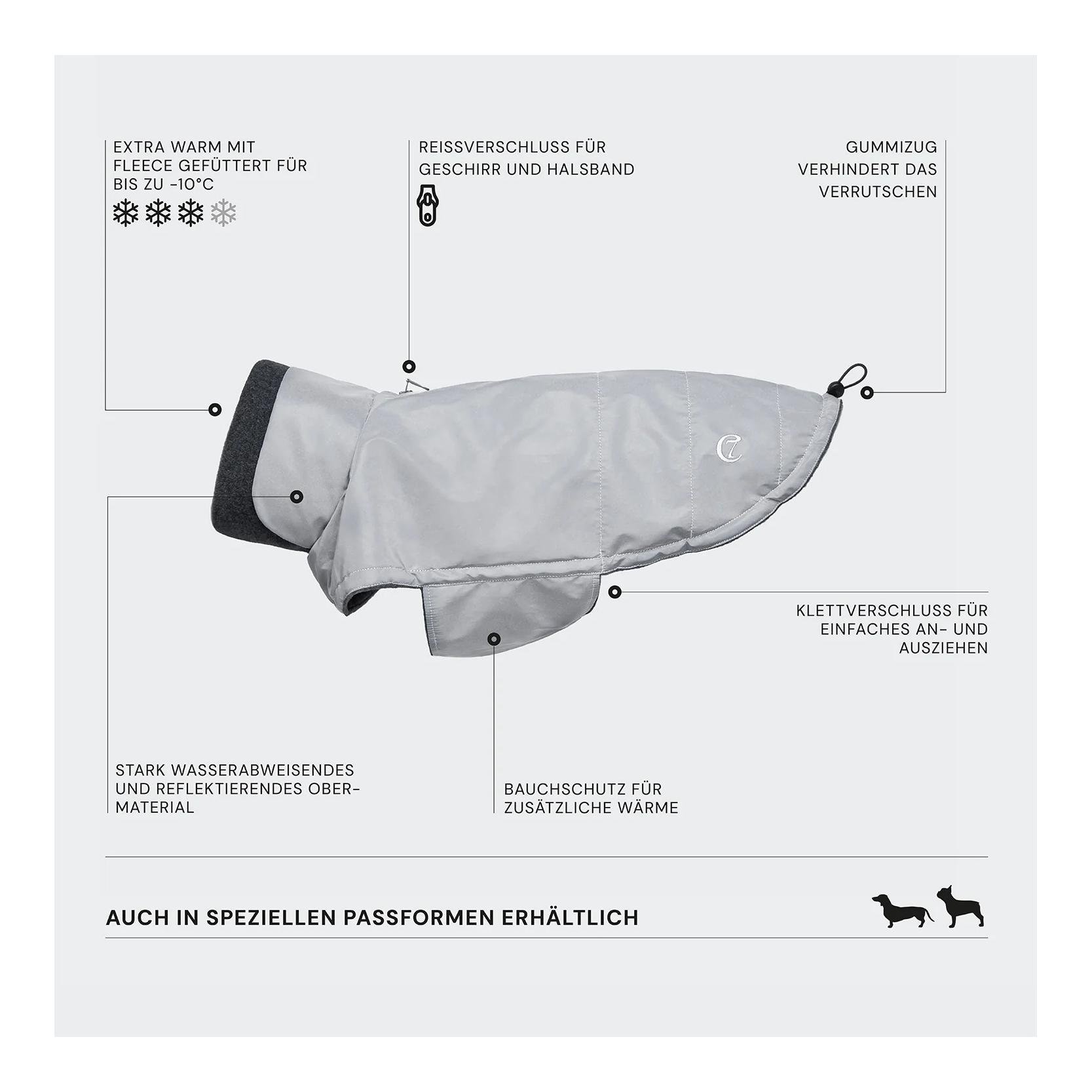 Winter Hundemantel Brooklyn Dackel