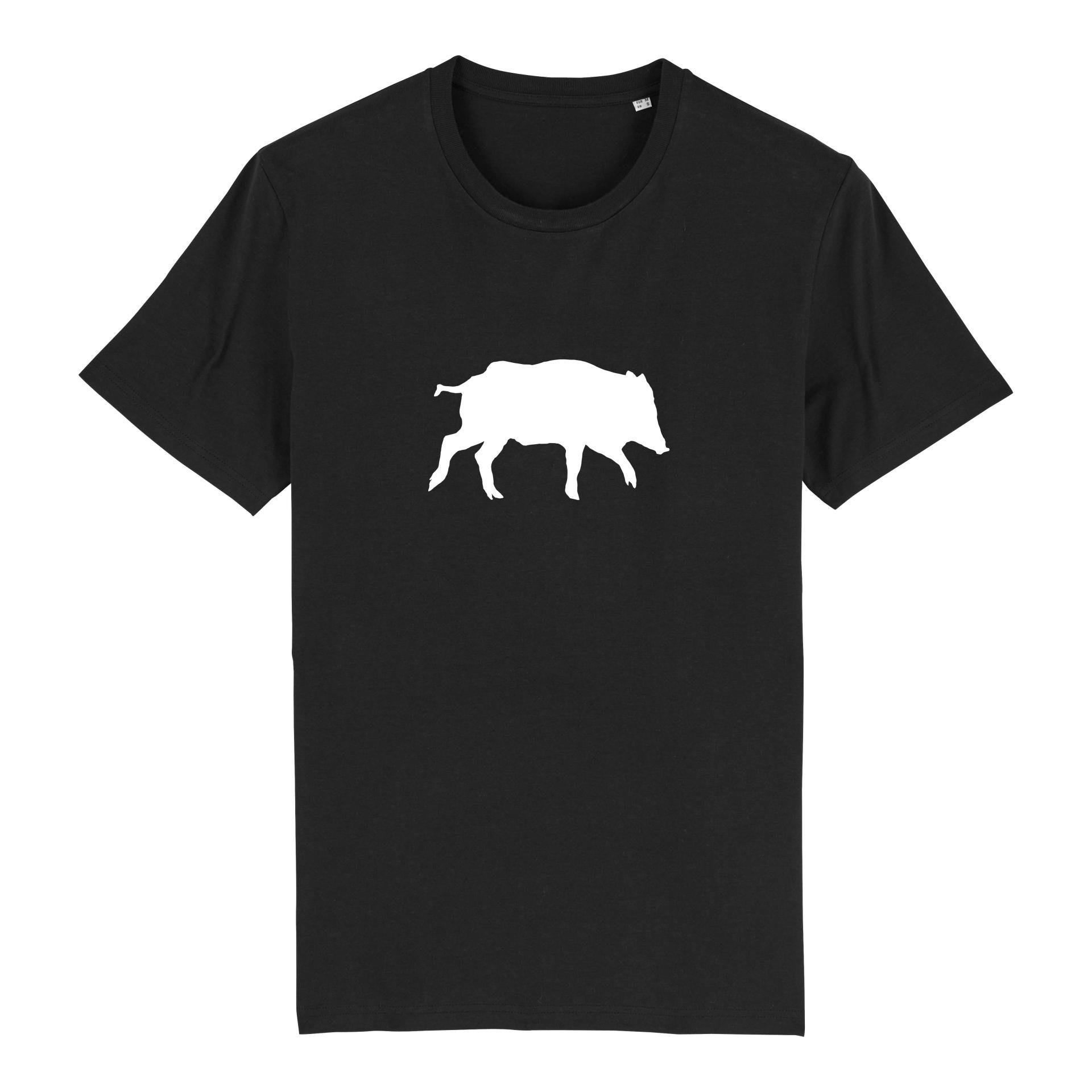 Image of Hauptner Jagd T-Shirt Wildmotiv - Wildschwein - Black - bei Hauptner.ch