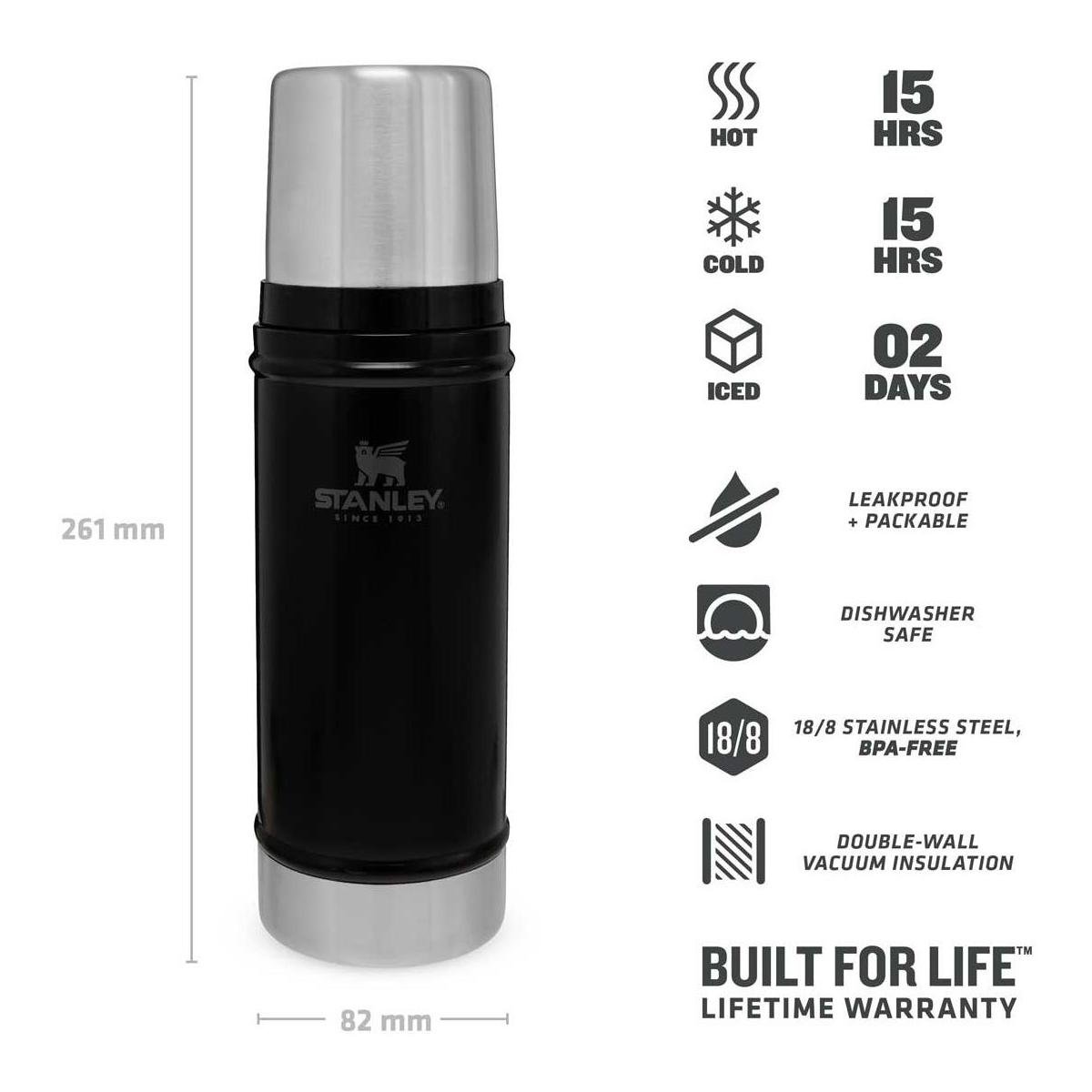 Classic Legendary Bottle 473 ml - Matte Black