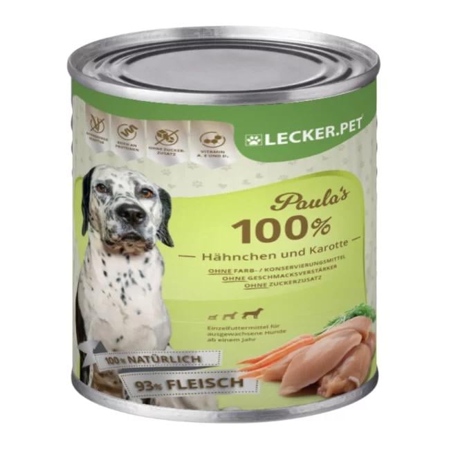 Paula's Hähnchen und Karotte Hundenassfutter