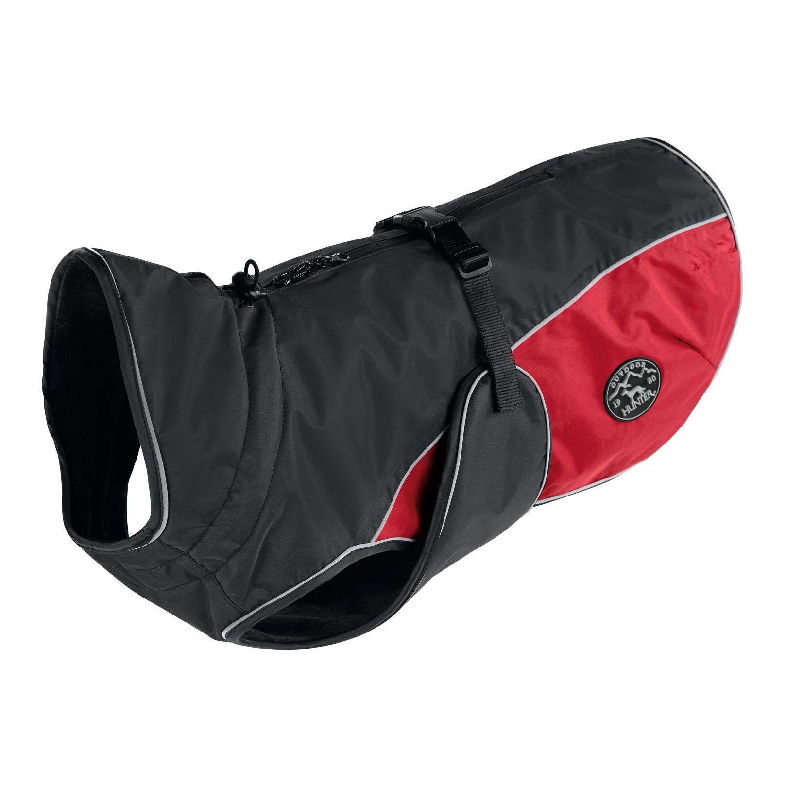 Hundemantel Uppsala Cozy- anthrazit/rot