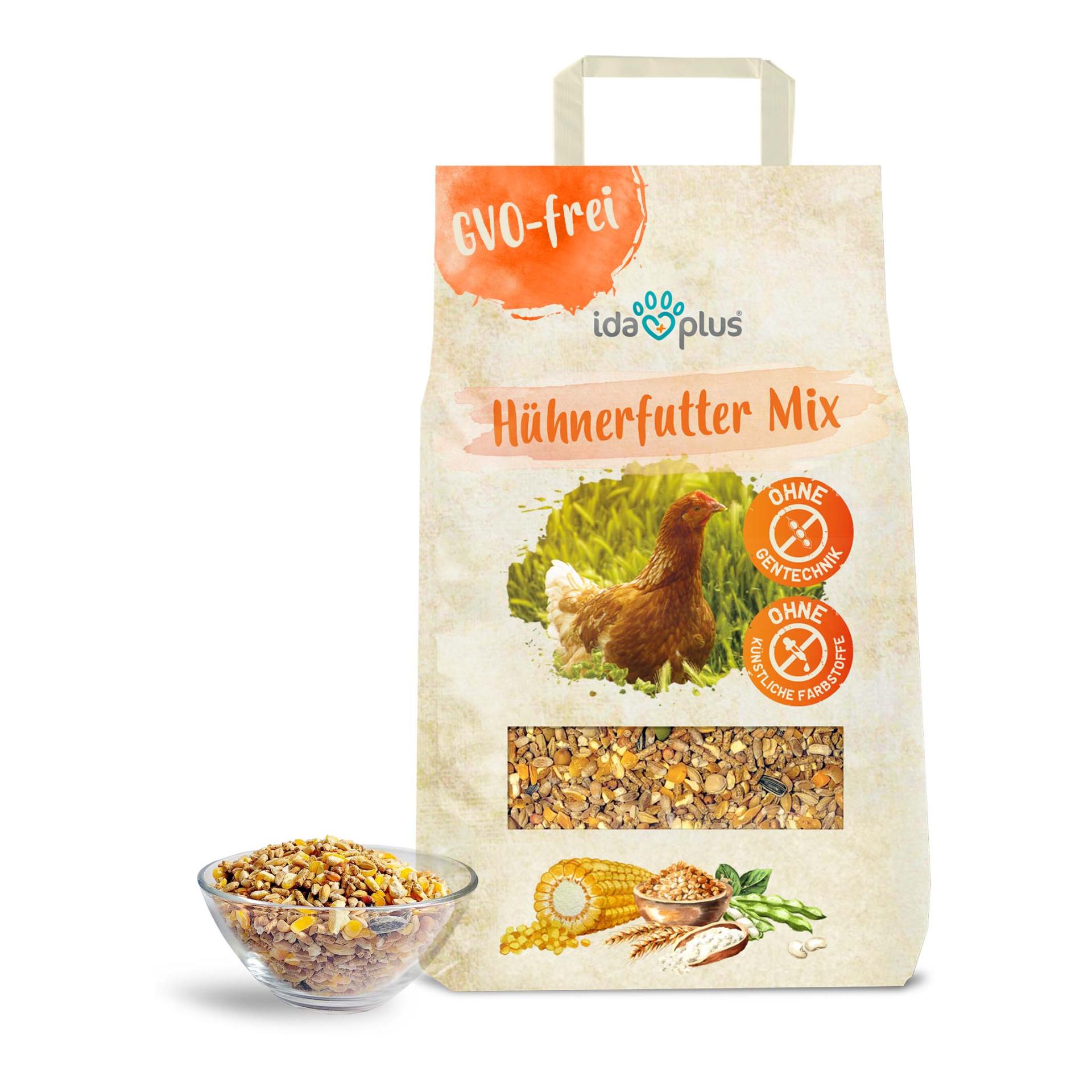 Mélange alimentaire pour poules - Aliment complet équilibré - Mélange pour toute l'année