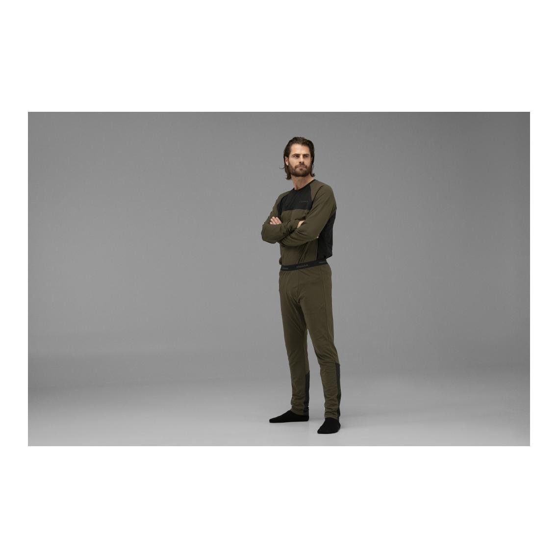 Heat Long Johns - willow green/black