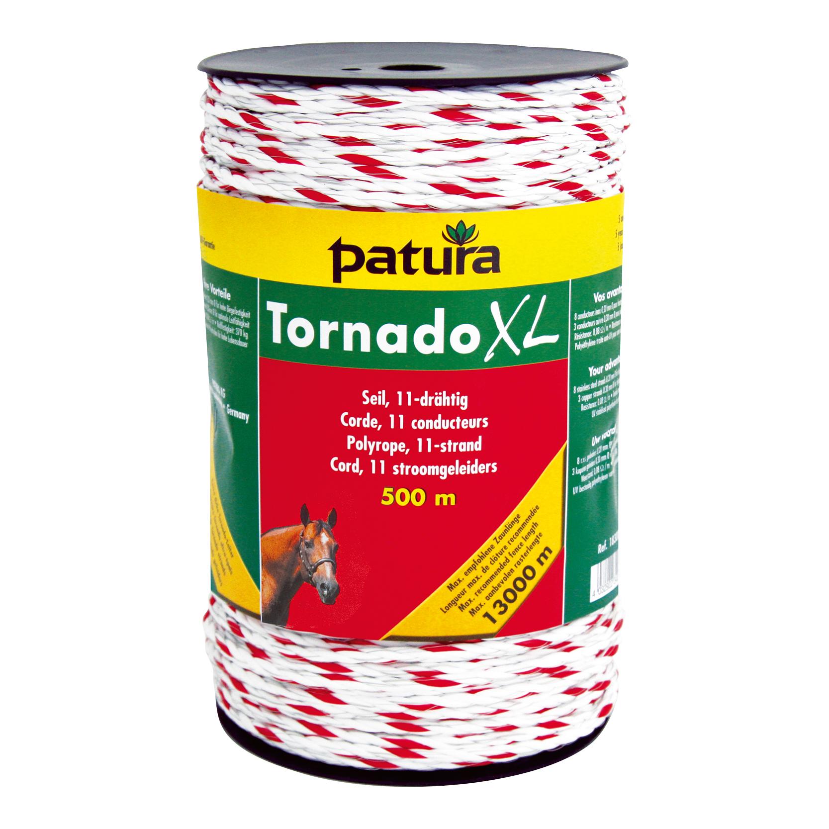 Image of Patura Weidezaunseil Tornado XL - Weiss/Rot - bei Hauptner.ch