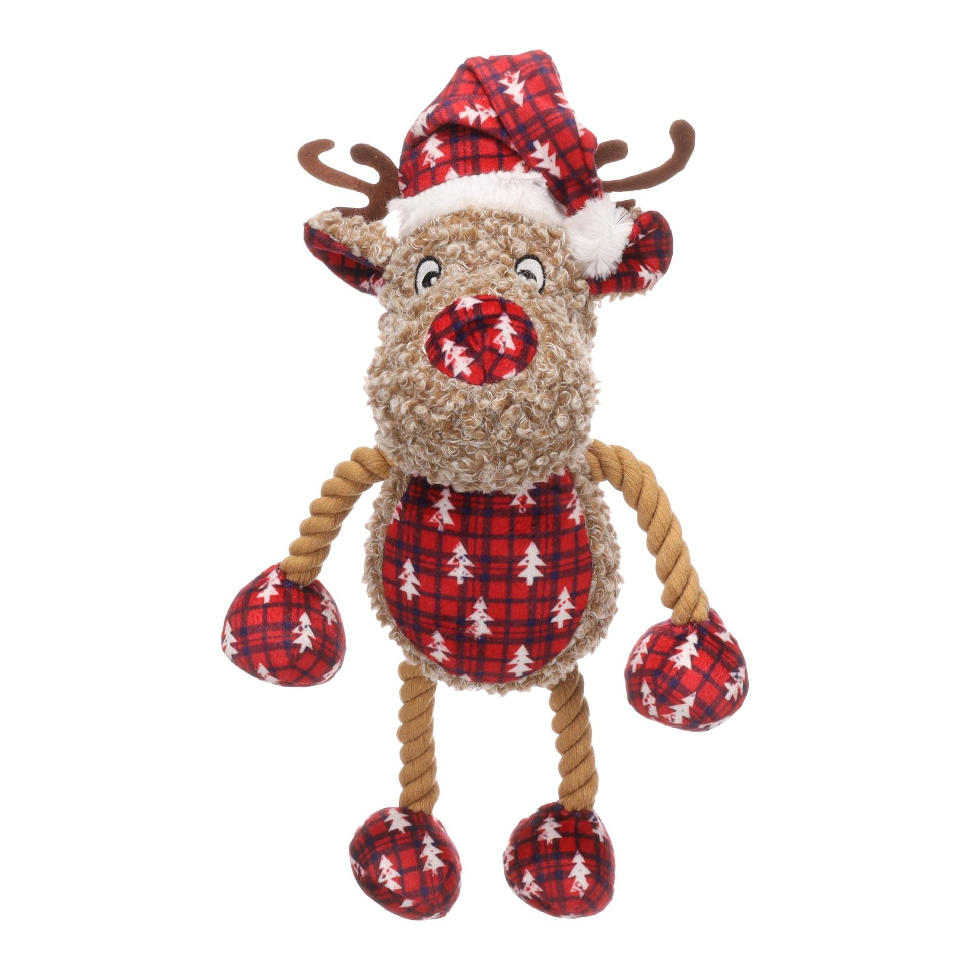CHRISTMAS TOY KROLA REINDEER WITH ROPE