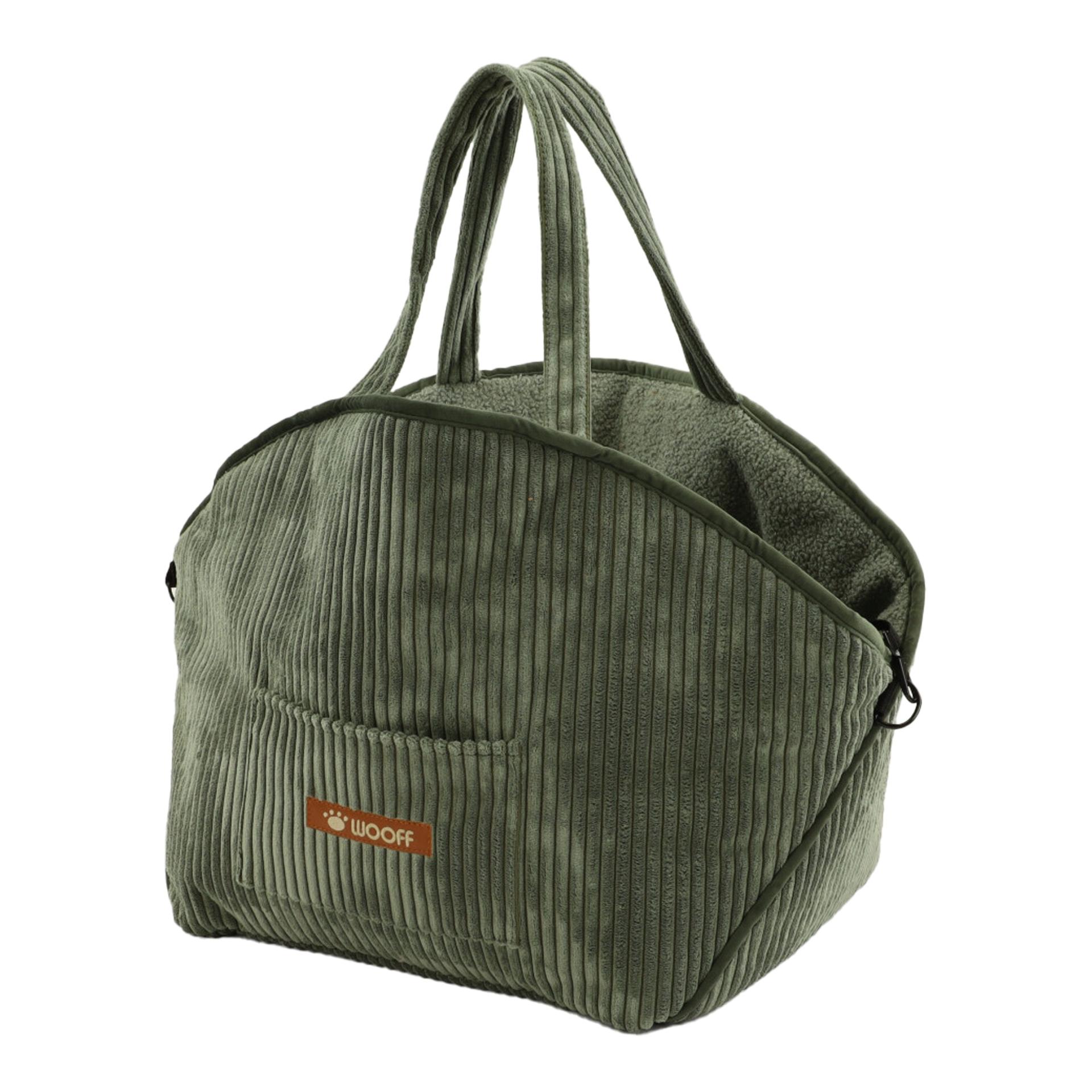 Sac de transport pour chien vert olive