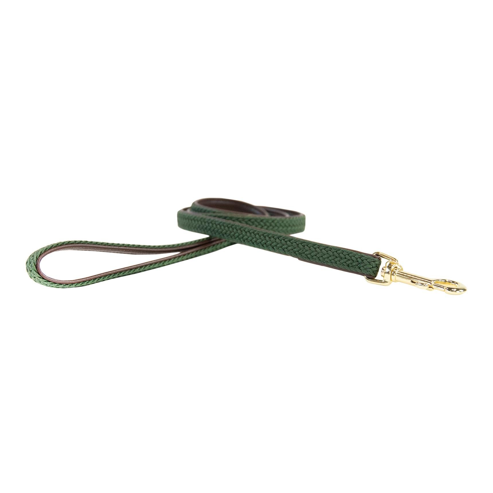 Hundeleine Nylon geflochten - olive green