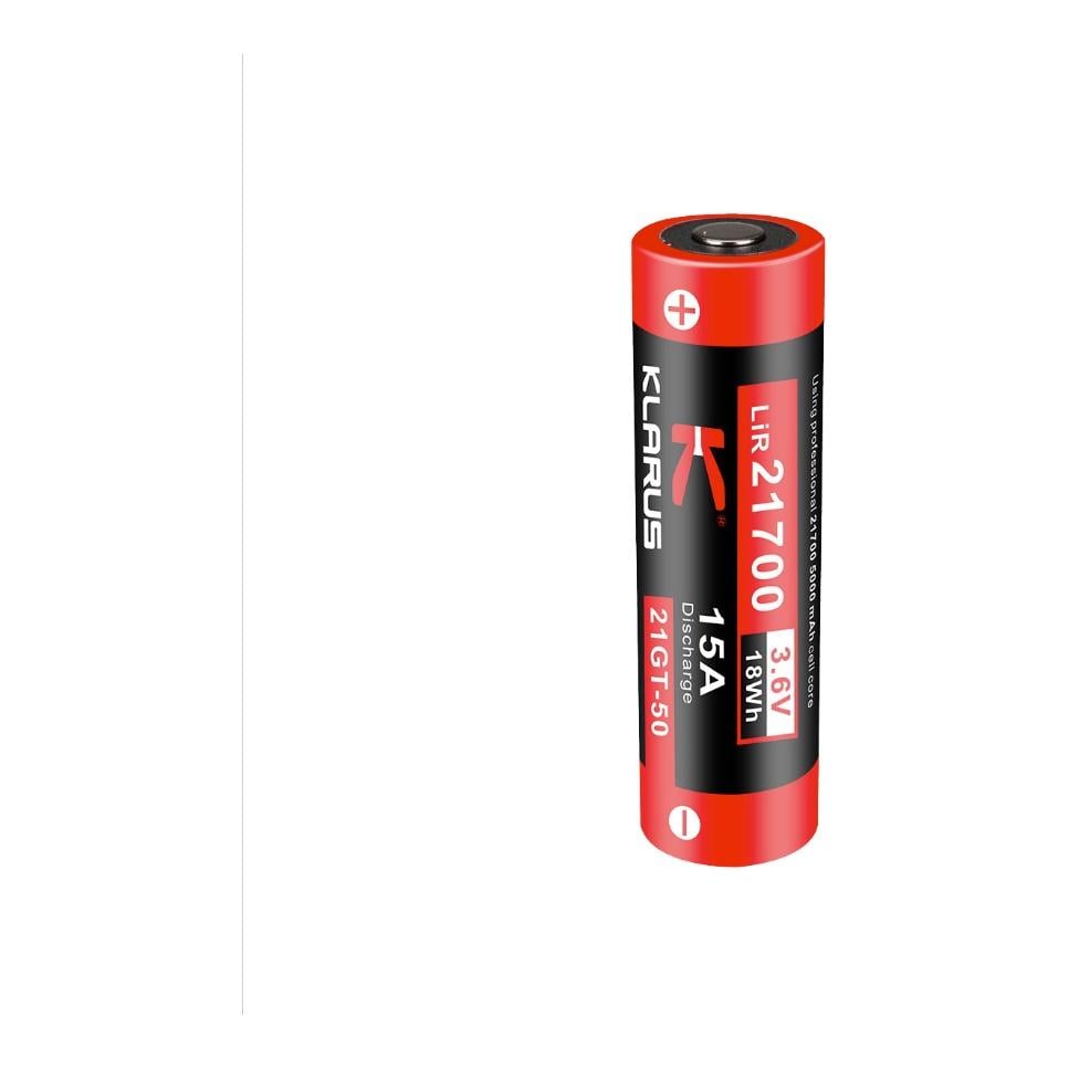 Image of Klarus 21700 Akku - Schwarz Rot Multi - bei Hauptner.ch