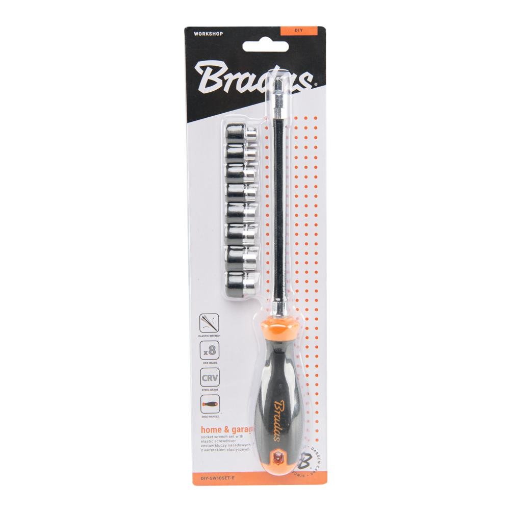 Clé à douille avec tournevis flexible 5-12 /270 mm