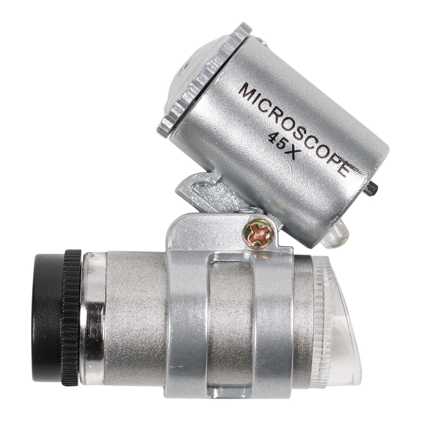 Taschenmikroskop 45x für den professionellen und Hobbygebrauch