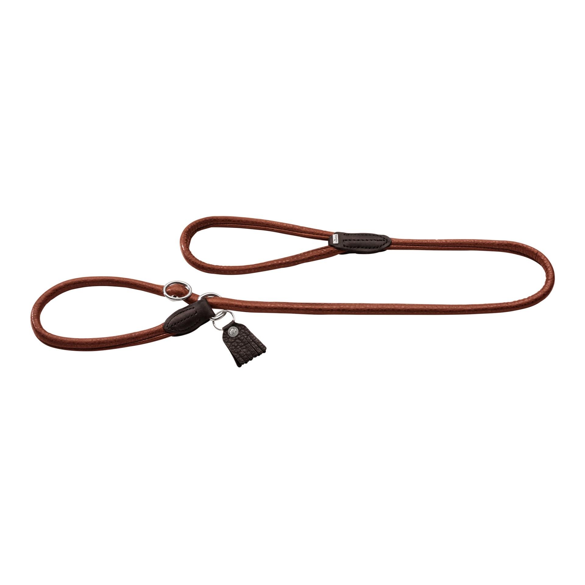 Image of Hunter Retrieverleine Round & Soft Cody Bisonleder - cognac bei Hauptner.ch