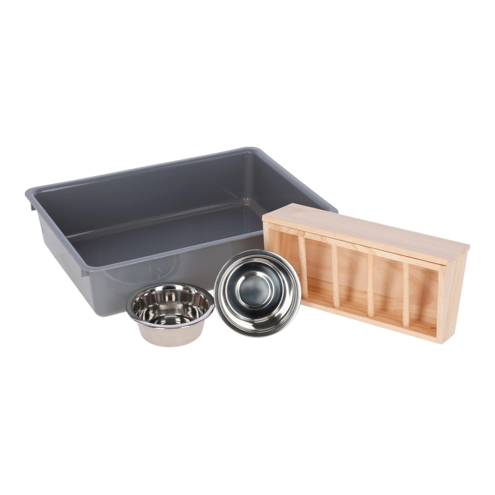 Buddel- und Futterstation