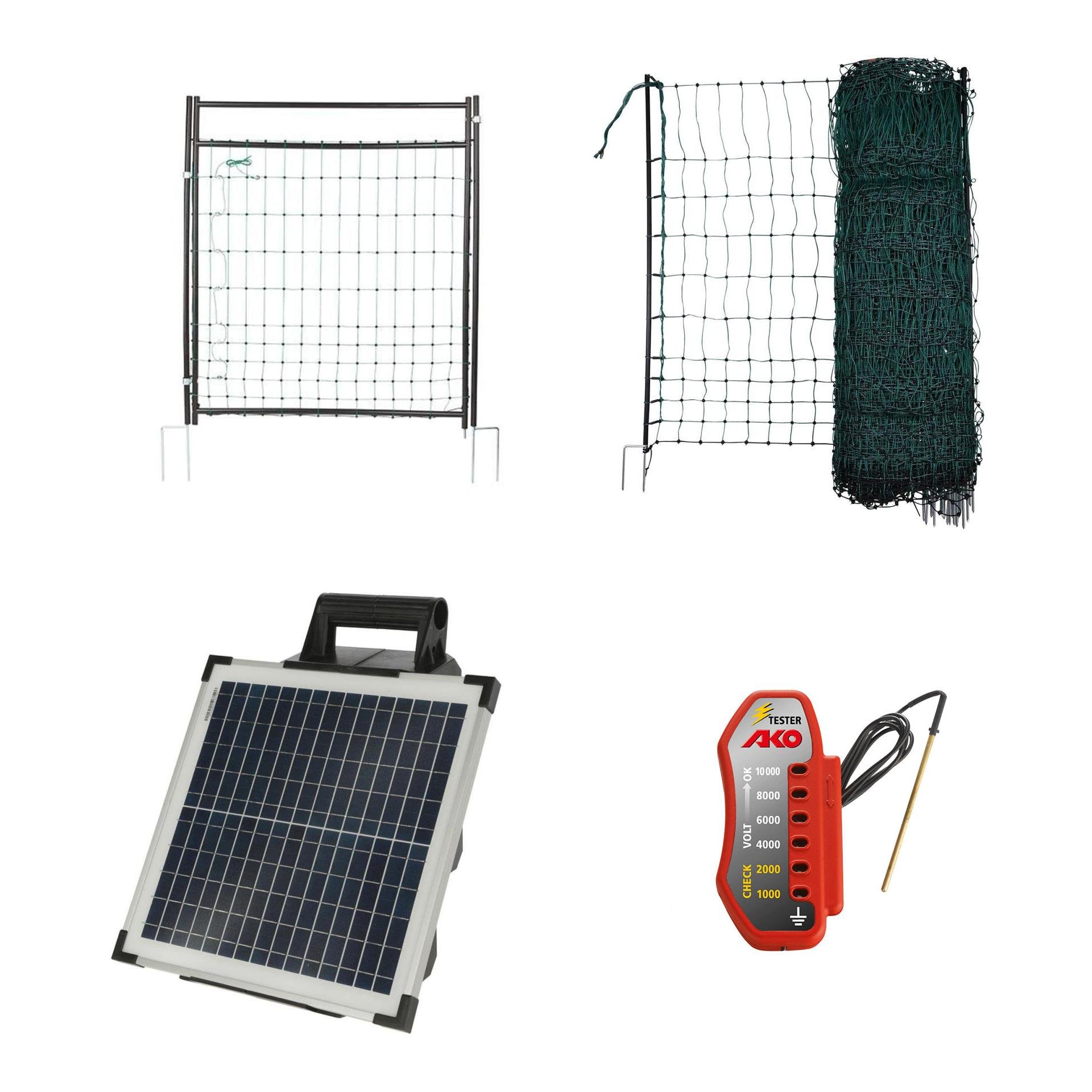 Solar Geflügel-Komplett-Set, 15 m