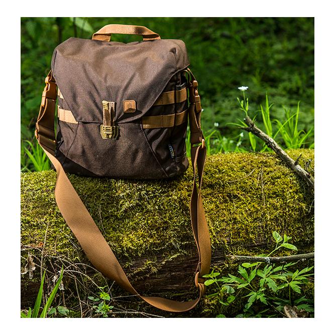 Bushcraft Haversack Umhängetasche - Olive Green / Black B