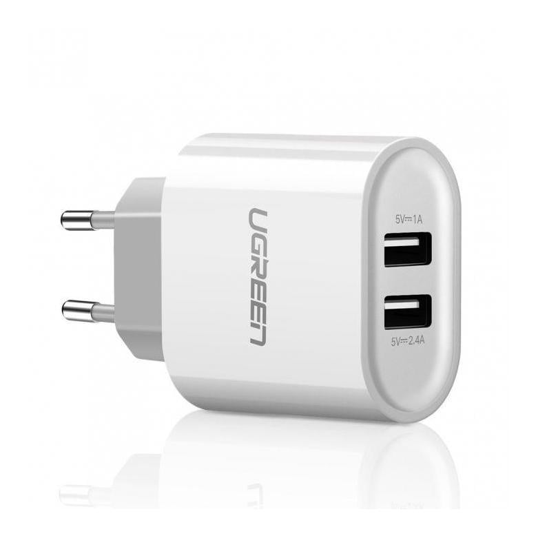 Image of Ugreen USB-A Ladegerät 2-Port - Weiss bei Hauptner.ch